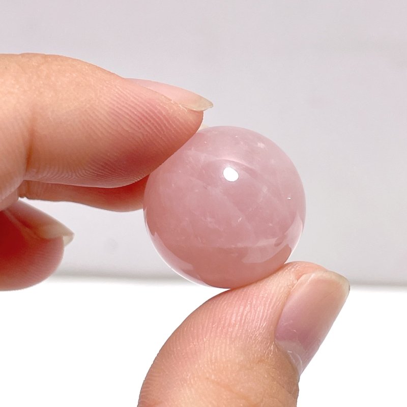 0.78in(2cm) Rose Quartz Sphere Ball Wholesale - Wholesale Crystals
