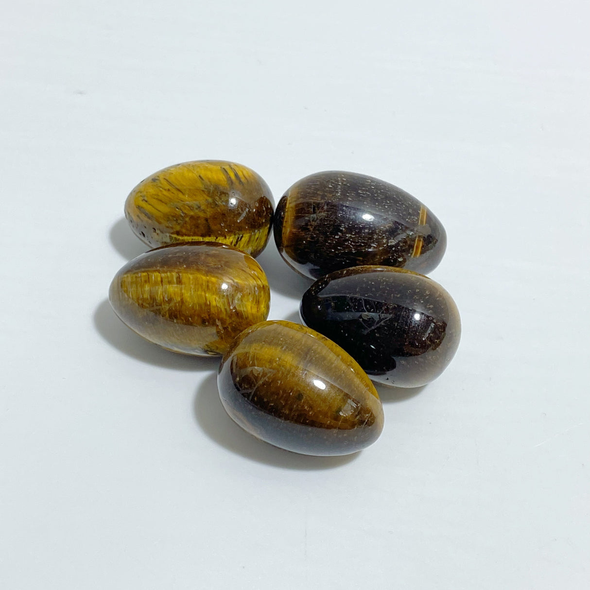 7 Types Mini Egg Clear Quartz Tiger Eye