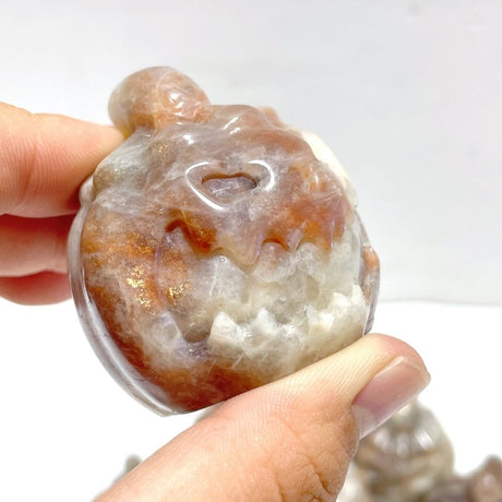 10 Pieces Sunstone Mixed Moonstone Halloween Pumpkin Face - Wholesale Crystals
