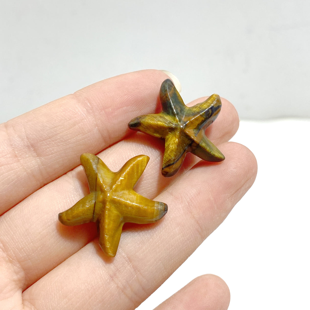 3 Types Starfish Carving Wholesale Tiger Eye Mookaite