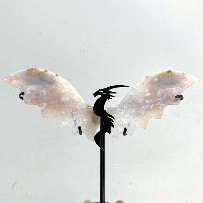 11 Pairs Wings Carving With Stand Closeout (Defect) -Wholesale Crystals