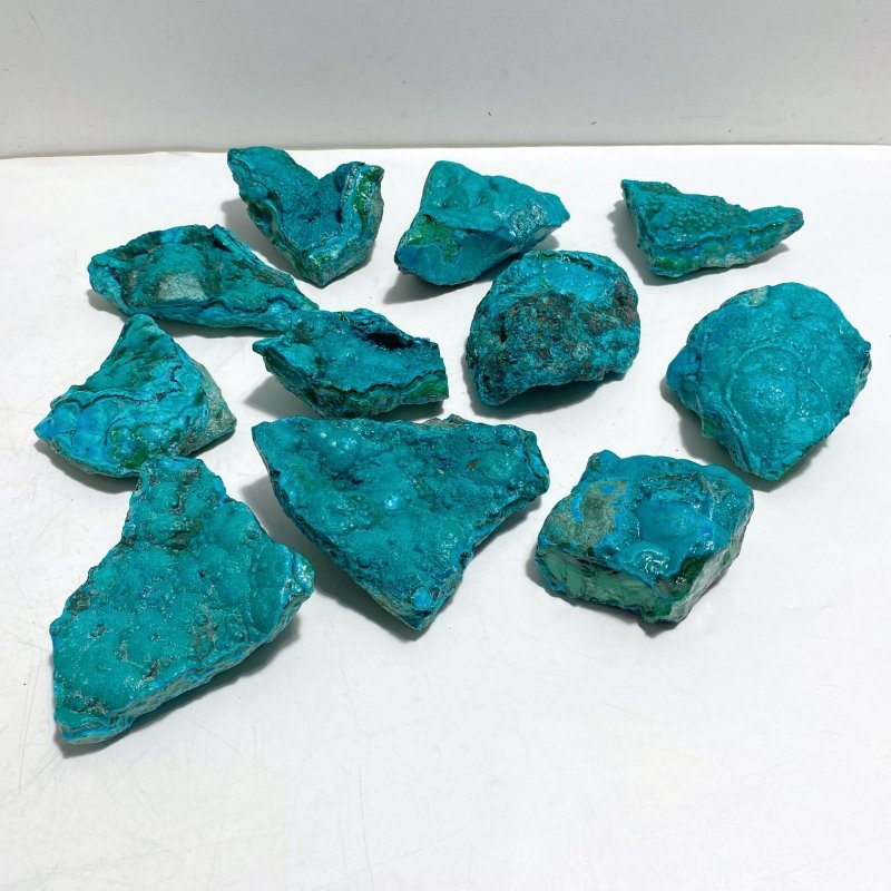 11 Pieces Beautiful Chrysocolla Mixed Malachite Specimen - Wholesale Crystals