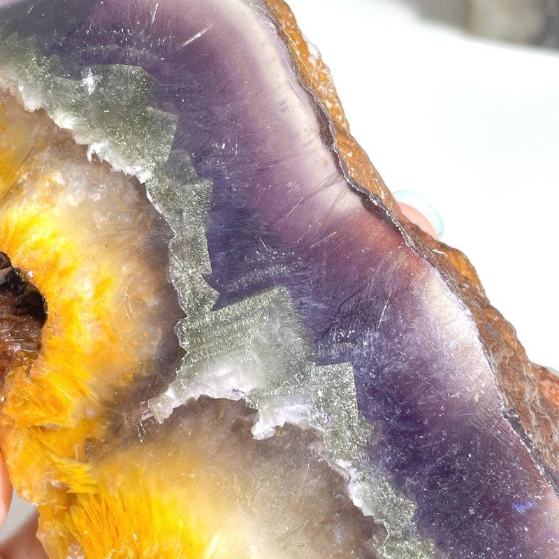 11 Pieces Fluorite Mixed Pyrite Points - Wholesale Crystals