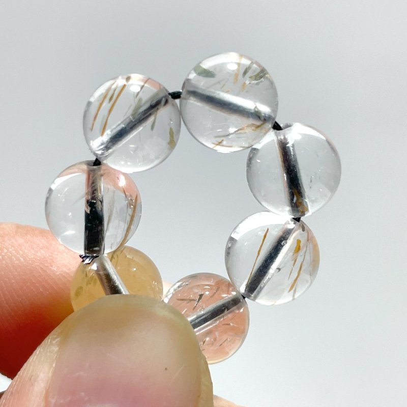 12 Pieces 8mm Rutile Quartz Bracelet Closeout - Wholesale Crystals