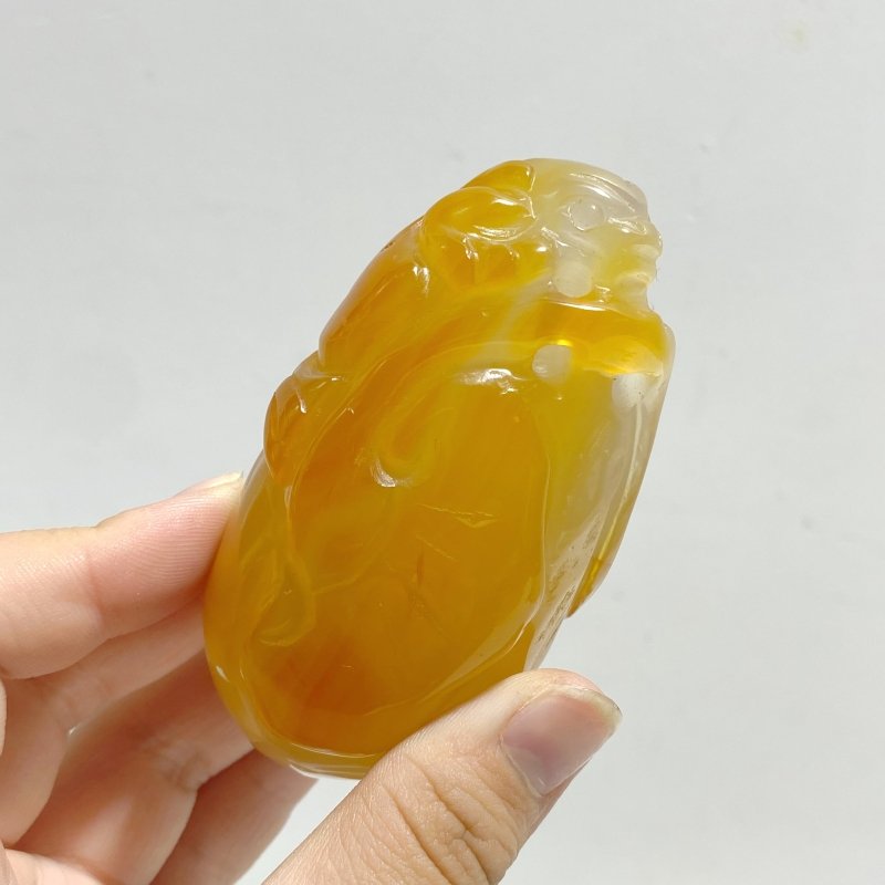 12 Pieces Beautiful Agate Tiger Carving - Wholesale Crystals