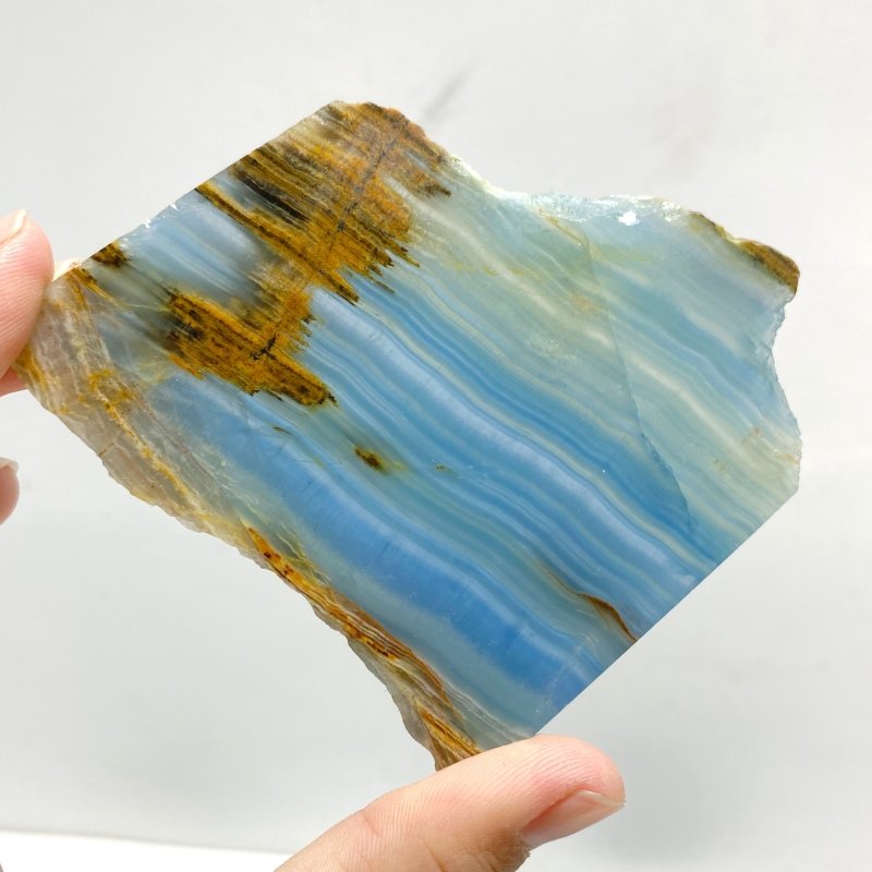 12 Pieces Blue Onyx Slab - Wholesale Crystals