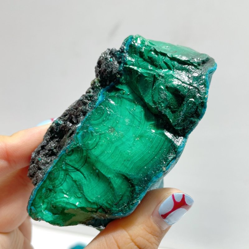 12 Pieces Chrysocolla Mixed Malachite Raw Stone Specimen - Wholesale Crystals