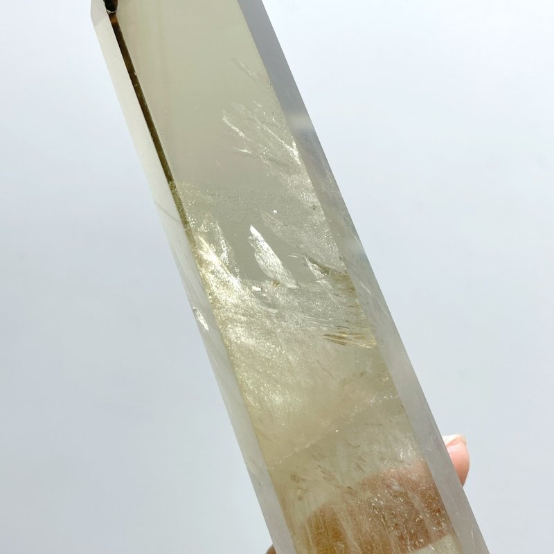 12 Pieces Tall Thin Smoky Quartz Tower Point - Wholesale Crystals