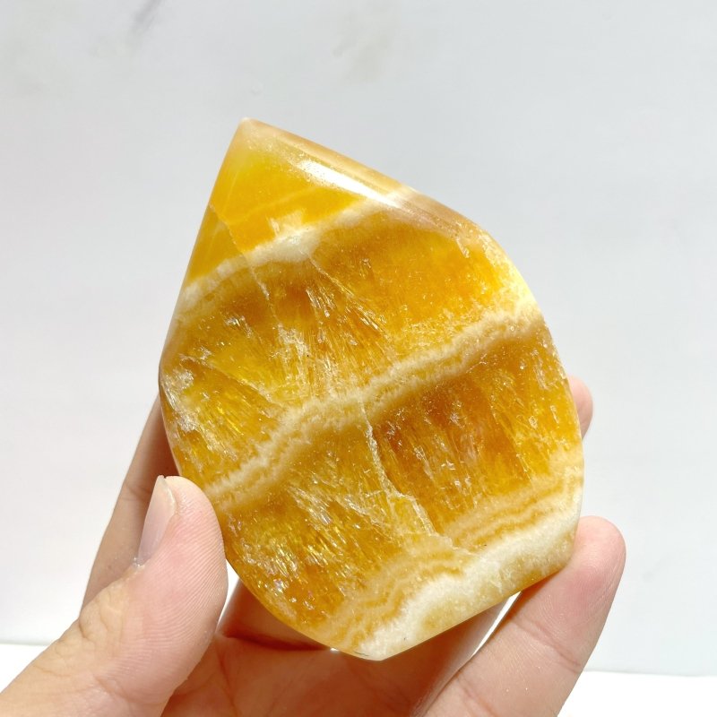 12 Pieces Yellow Calcite Arrow Head Shape - Wholesale Crystals