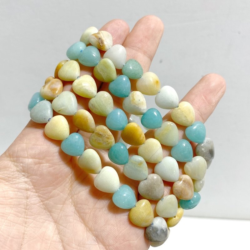 12 Types Heart Shape Bracelet Wholesale Green Aventurine Obsidian Ocean Jasper - Wholesale Crystals