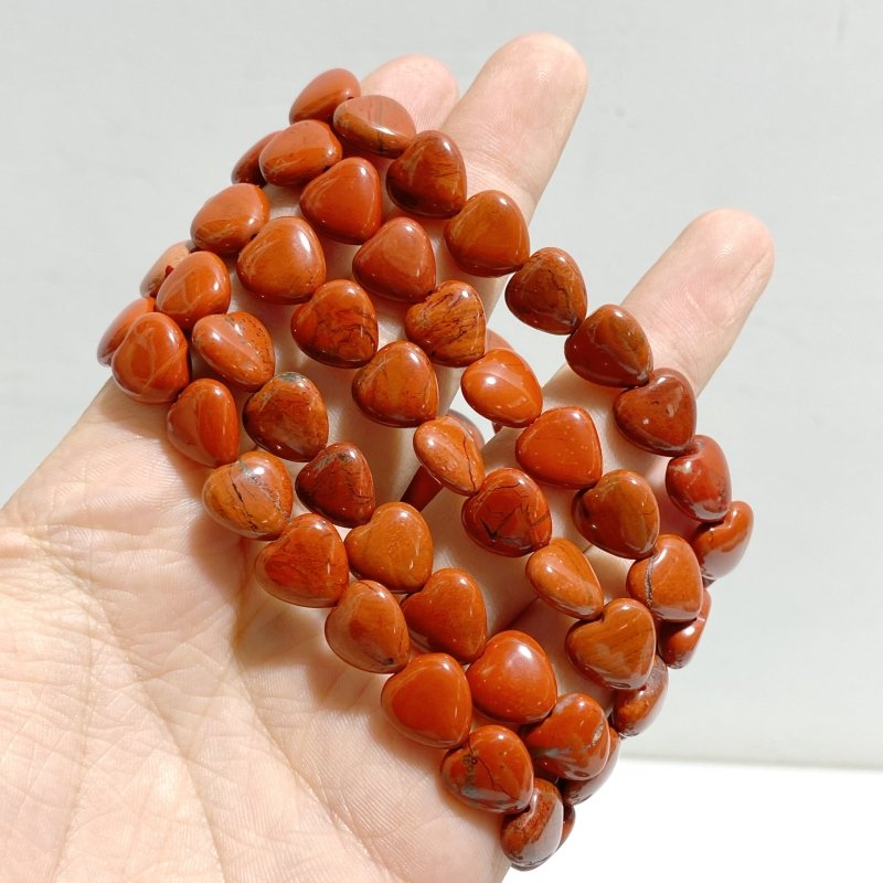 12 Types Heart Shape Bracelet Wholesale Green Aventurine Obsidian Ocean Jasper - Wholesale Crystals