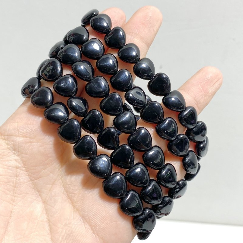 12 Types Heart Shape Bracelet Wholesale Green Aventurine Obsidian Ocean Jasper - Wholesale Crystals