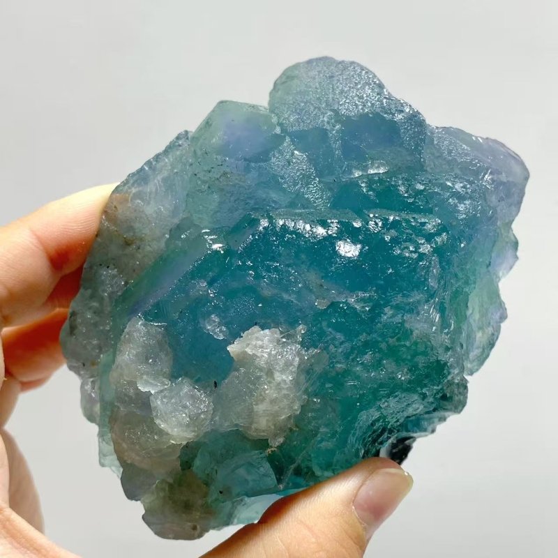13 Pieces Blue Fluorite Raw Stone Specimen For Collection - Wholesale Crystals