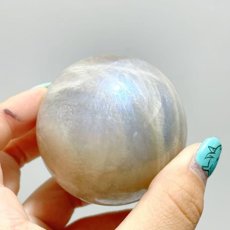 13 Pieces Blue Moonstone Spheres - Wholesale Crystals
