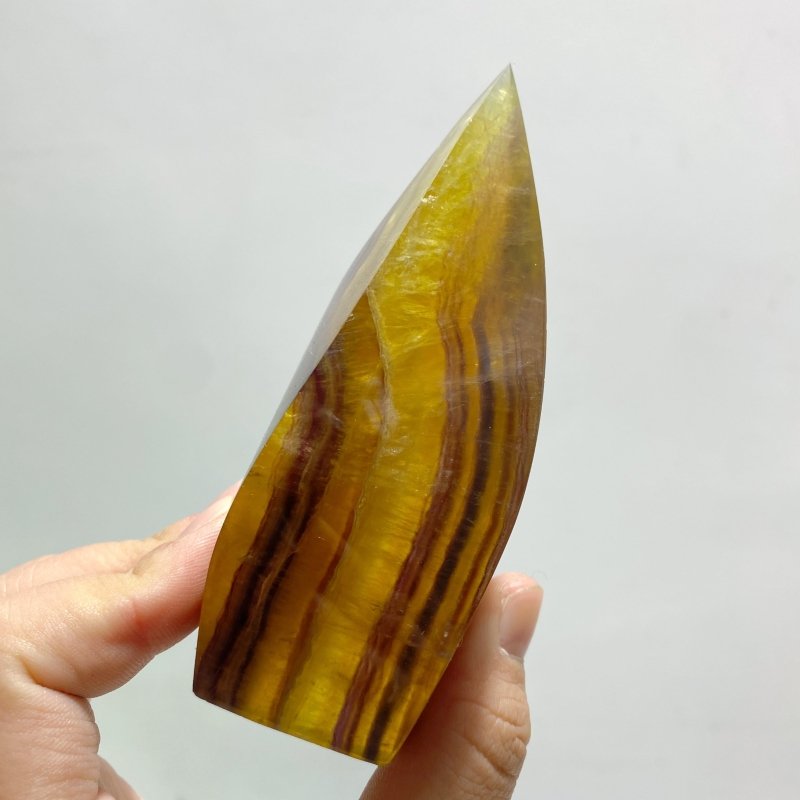 13 Pieces High Quality Large Rainbow Fluorite Flame Mixed Color - Wholesale Crystals