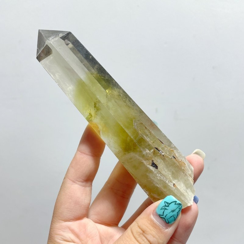 14 Pieces Citrine Tower Points Raw Bottom - Wholesale Crystals