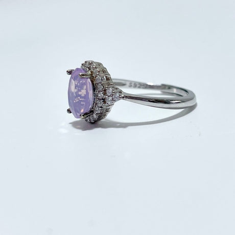 14 Pieces S925 Lavender Quartz Cut Faceted Ring Style #1 - Wholesale Crystals