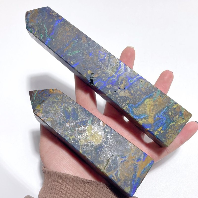 14 Pieces Unique Azurite Tower Point - Wholesale Crystals