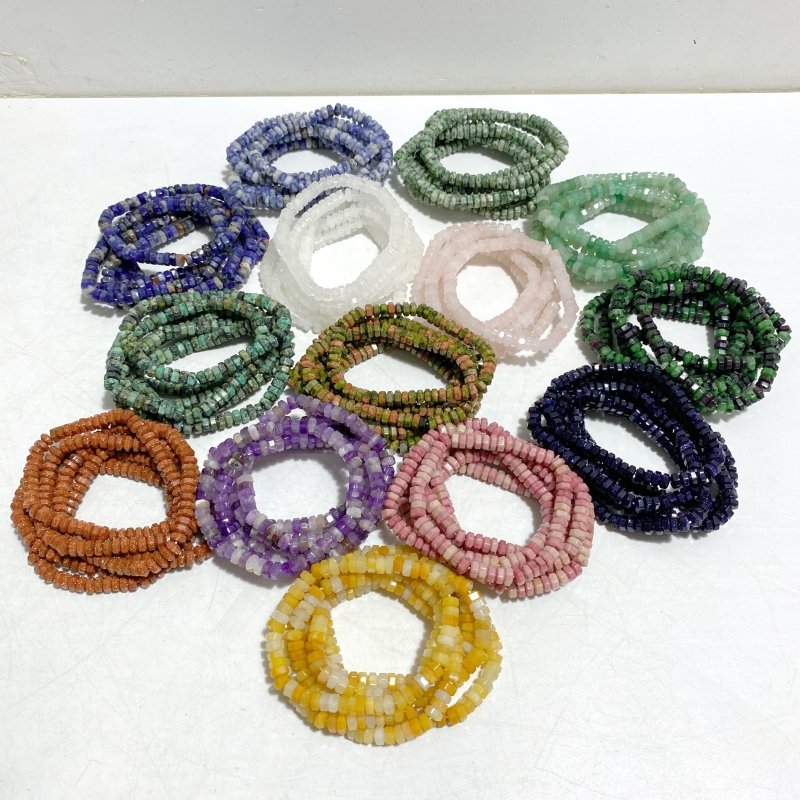 14 Types Bracelets Wholesale Green Aventurine Unakite Rose Quartz -Wholesale Crystals