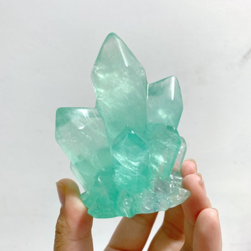 15 Pieces Beautiful Rainbow Fluorite Cluster Carving - Wholesale Crystals