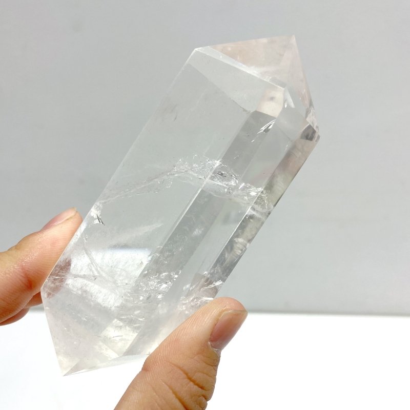 15 Pieces Clear Quartz Double Points - Wholesale Crystals