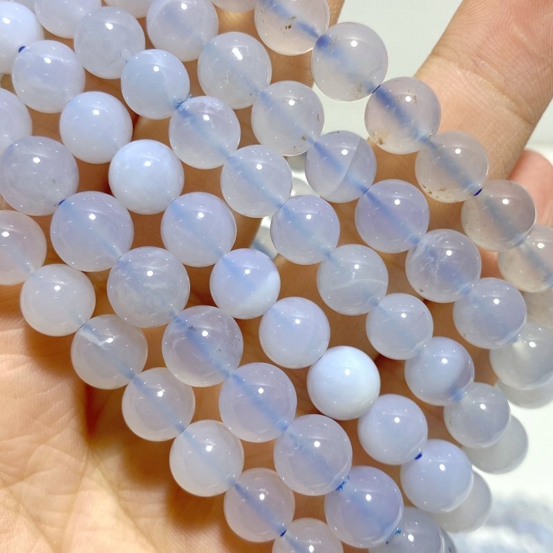 16 Pieces Blue Chalcedony Bracelets - Wholesale Crystals