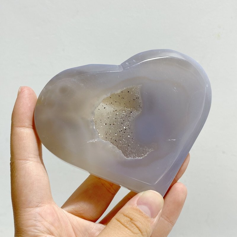 17 Pieces Geode Druzy Agate Heart -Wholesale Crystals