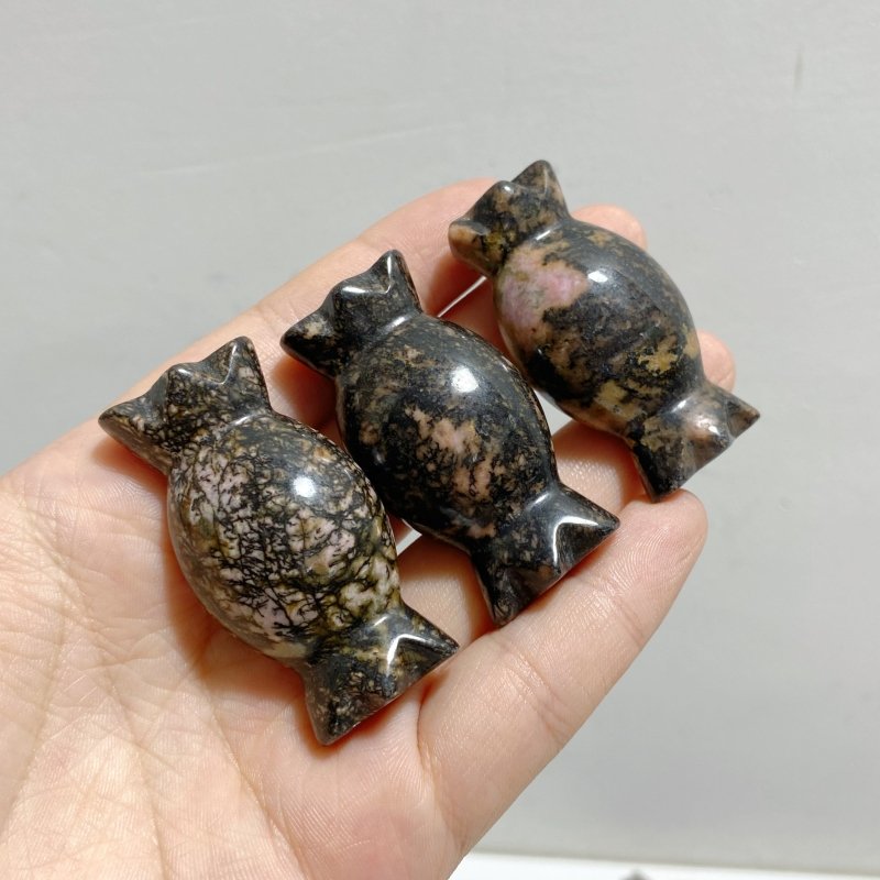 17 Types 5cm Candy Carving Wholesale Green Aventurine Tiger Eye Howlite Closeout -Wholesale Crystals