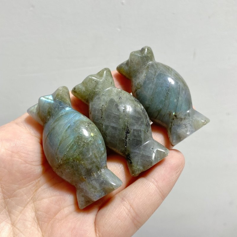 17 Types 5cm Candy Carving Wholesale Green Aventurine Tiger Eye Howlite Closeout -Wholesale Crystals