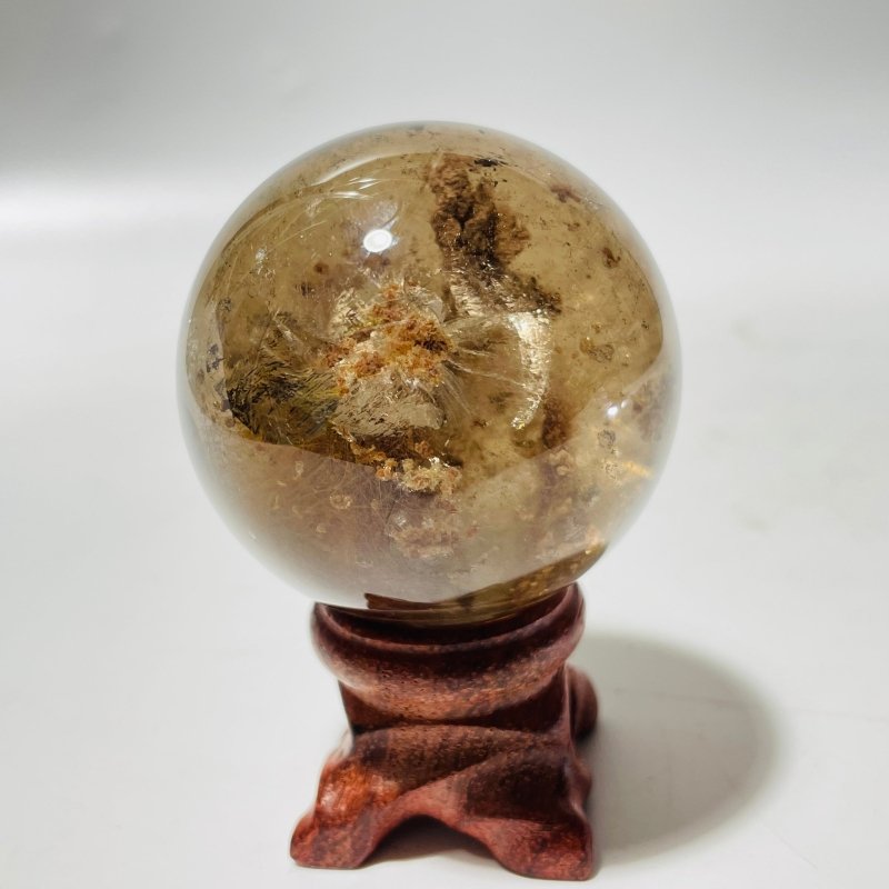 1.8in (4.8cm) Rare Gold Rutile Crystal Sphere -Wholesale Crystals