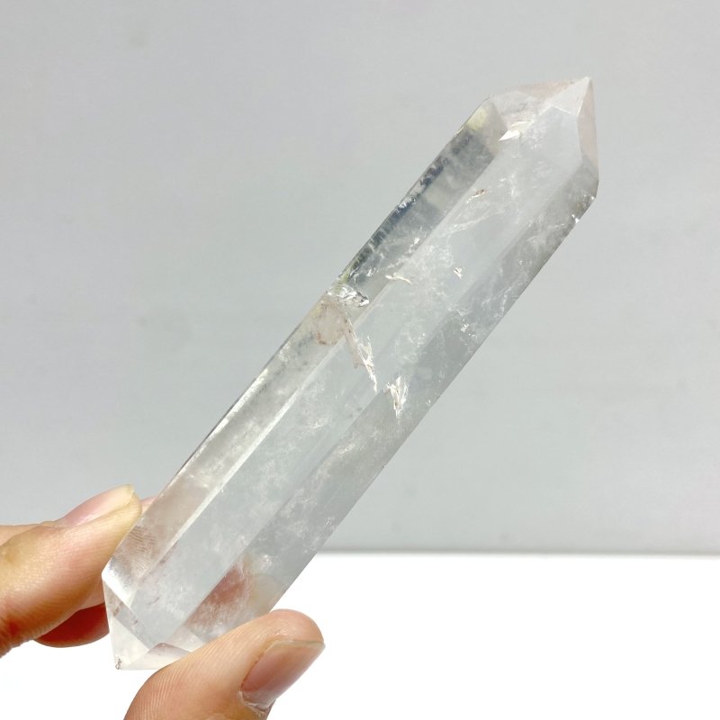 19 Pieces Clear Quartz Double Points - Wholesale Crystals
