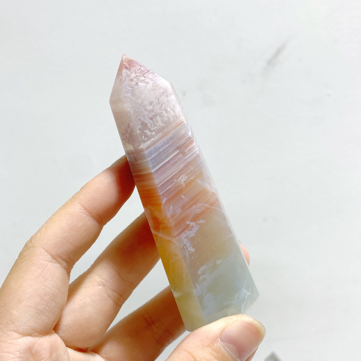 38 Pieces Stripe Agate Tower Points