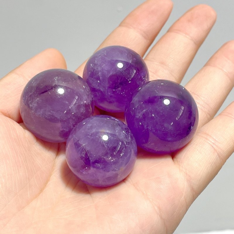 2 - 3cm Amethyst Spheres Ball Wholesale - Wholesale Crystals