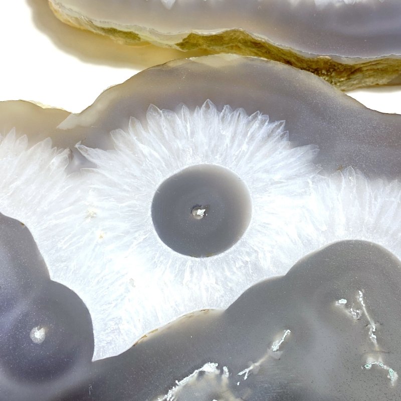 2 Pieces Large Beautiful Moss Agate Slab - Wholesale Crystals