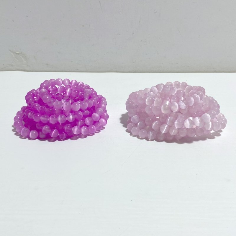2 Types Aura Selenite Bracelets Wholesale -Wholesale Crystals