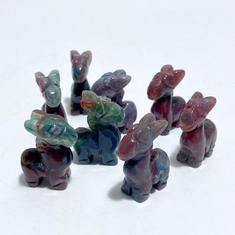 2 Types Donkey Carving Wholesale Crazy Agate Ocean Jasper - Wholesale Crystals