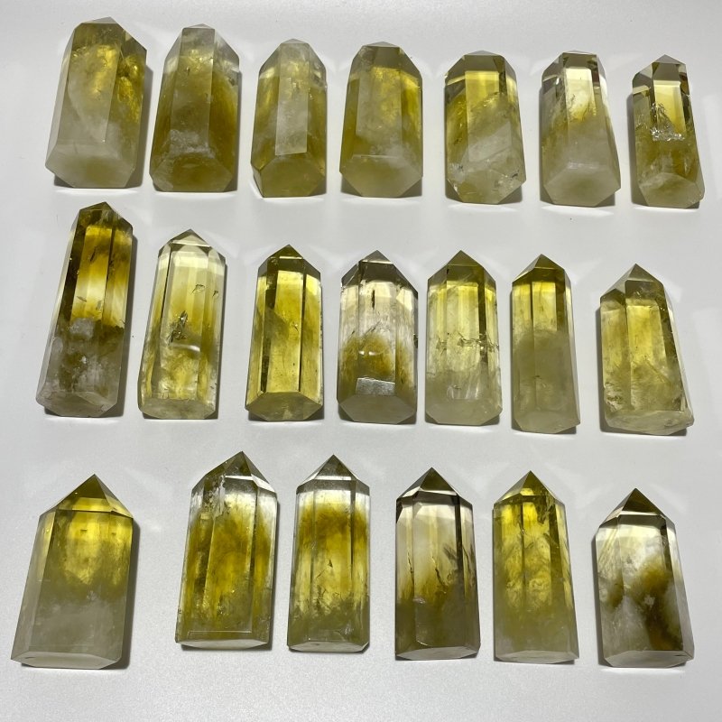 20 Pieces Fat Citrine Crystal Tower Point -Wholesale Crystals