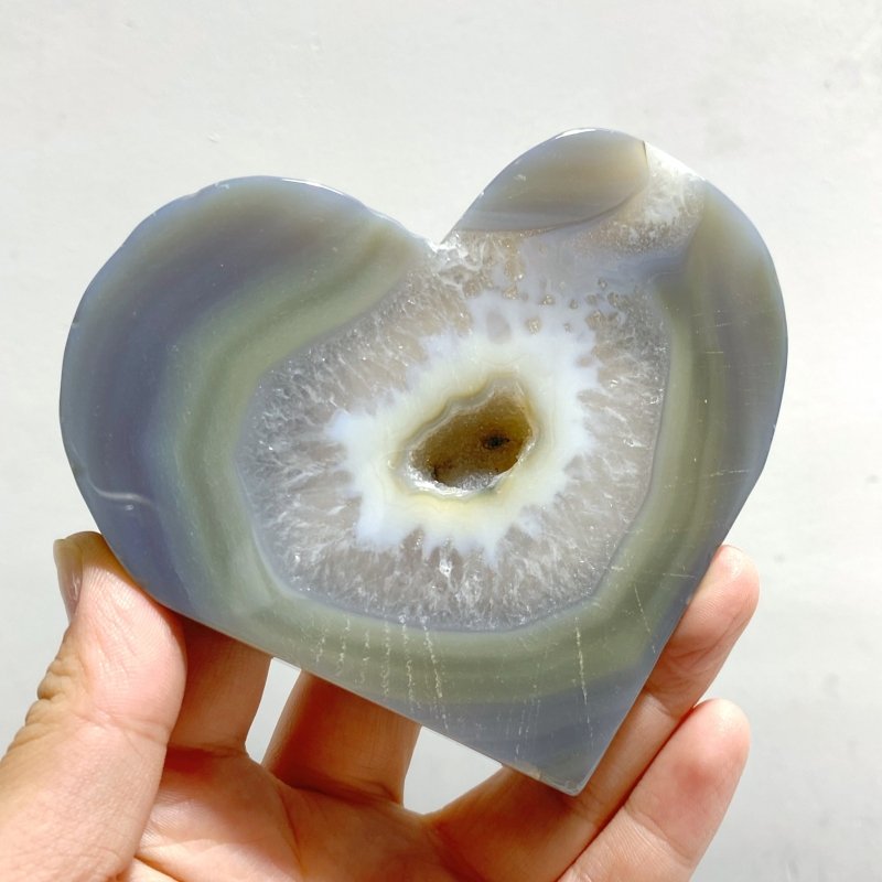 20 Pieces Geode Druzy Agate Heart -Wholesale Crystals