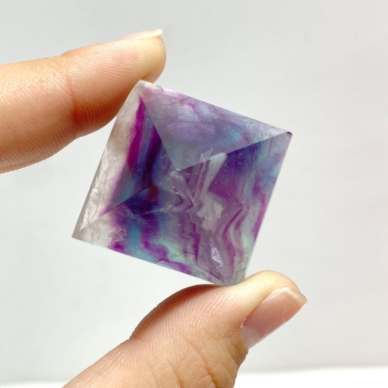 20 Pieces High Quality Rainbow Fluorite Pyramid - Wholesale Crystals