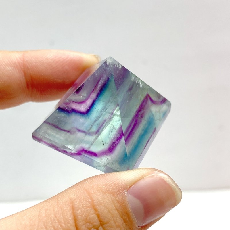 20 Pieces High Quality Rainbow Fluorite Pyramid - Wholesale Crystals