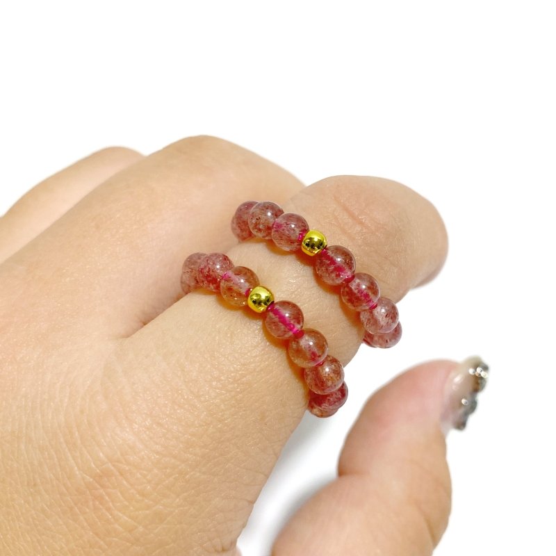 21 Types Crystal Beaded Rings Wholesale Tiger Eye Blue Aventurine -Wholesale Crystals