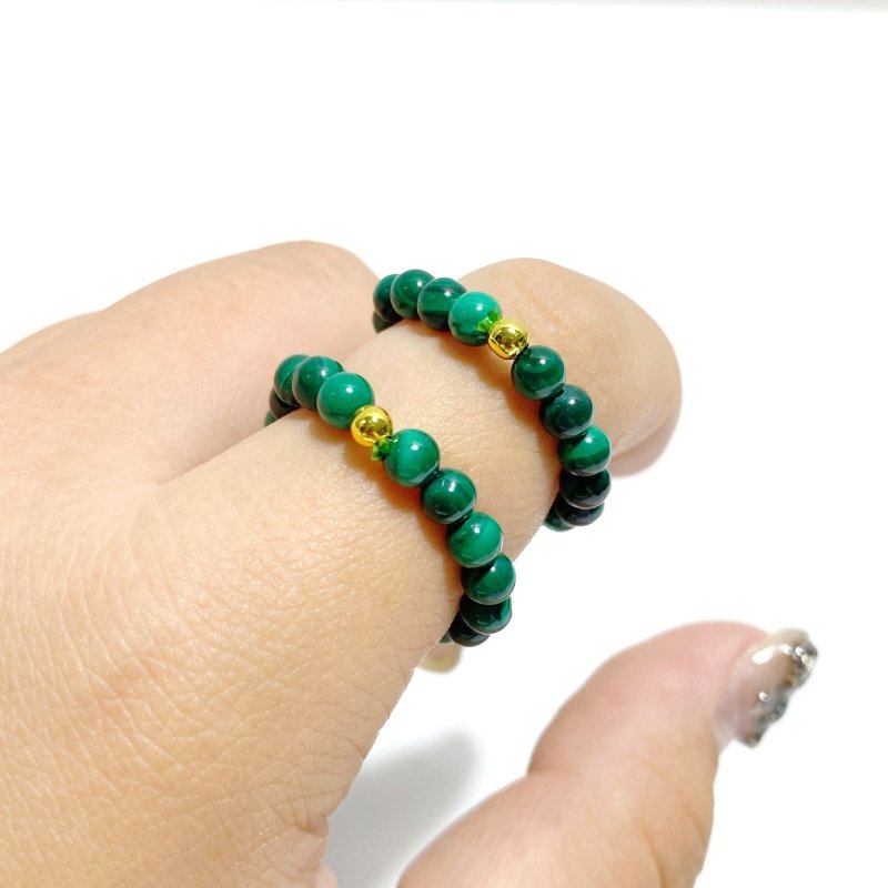 21 Types Crystal Beaded Rings Wholesale Tiger Eye Blue Aventurine -Wholesale Crystals
