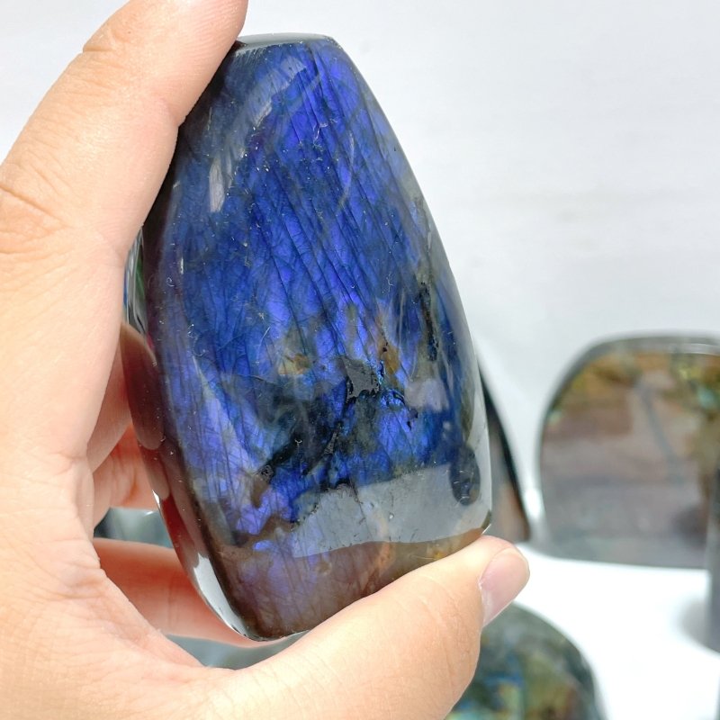 22 Pieces Beautiful High Quality Polished Labradorite Free Form - Wholesale Crystals