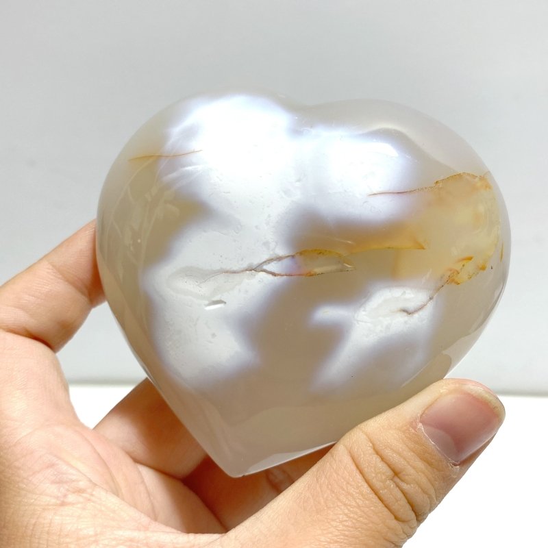 22 Pieces Black Orca Agate Heart 1 - Wholesale Crystals