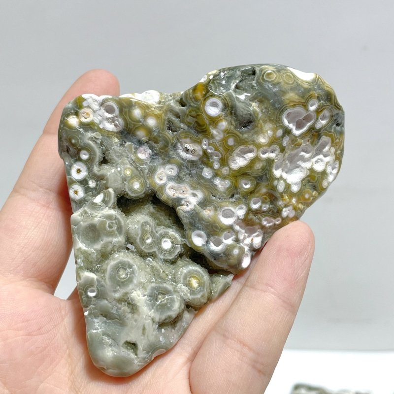 23 Pieces 8th Vein Ocean Jasper High Quality Free Form Mixed Size A01 - Wholesale Crystals