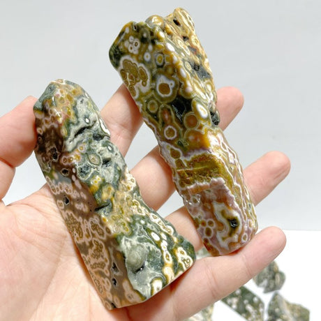 23 Pieces 8th Vein Ocean Jasper High Quality Free Form Mixed Size A01 - Wholesale Crystals