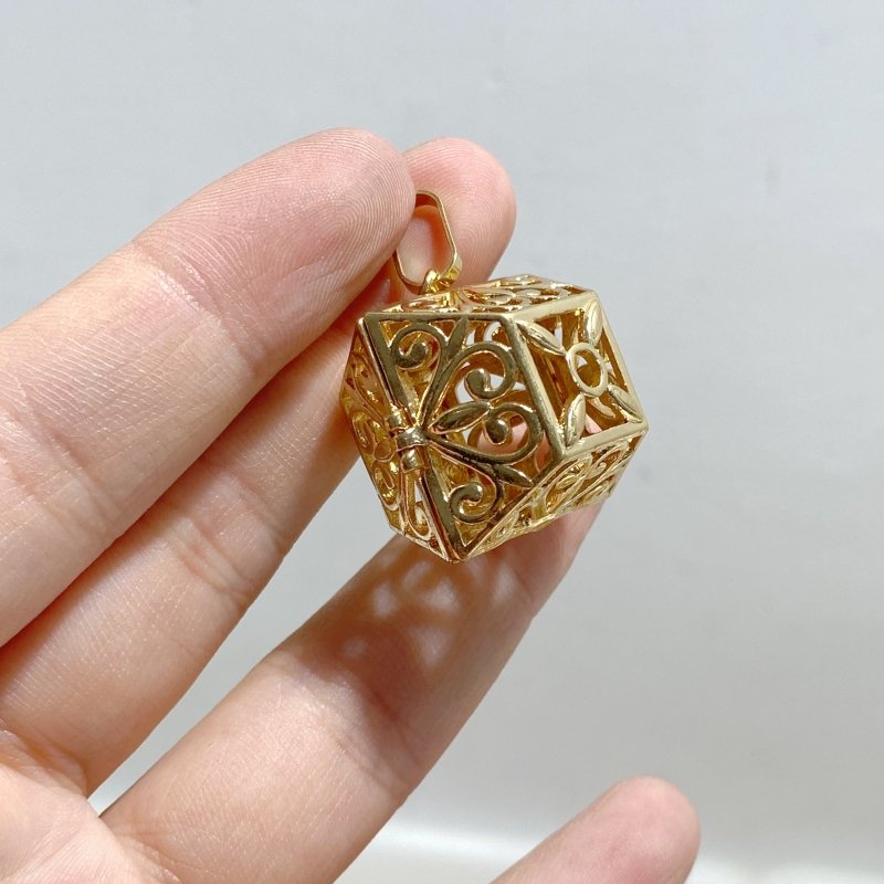 239 Pieces Hollowed Locket Openable Pendants For DIY Crystal Charms Closeout -Wholesale Crystals