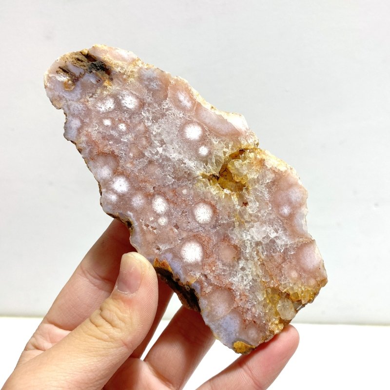 24 Pieces Beautiful Sakura Flower Agate Slab - Wholesale Crystals