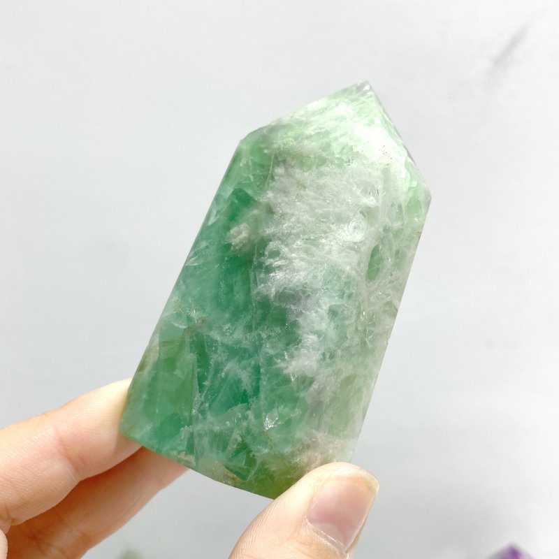 24 Pieces Feather Fluorite Four-sided Points -Wholesale Crystals