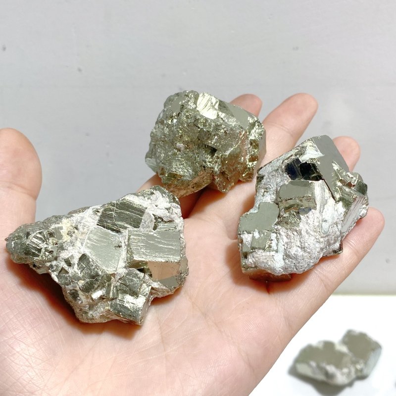 24 Pieces Raw Pyrite Specimen For Collection - Wholesale Crystals